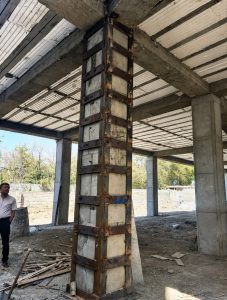 ژاکت فلزی در مقاوم‌سازی ستون و تیر بتنی